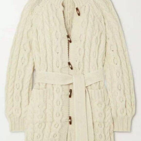 DÔEN  Doen Brighton Alpaca Sweater Cardigan Sz Large l - Picture 5 of 8